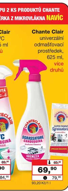 Chante Clair univerzální odmašťovací prostředek 625ml Barvy a laky drogerie 
