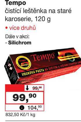 Tempo čistící leštěnka na staré karoserie, 120 g Barvy a laky drogerie 