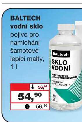 BALTECH vodní sklo pojivo pro namíchání šamotové lepící malty 1l