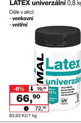 LATEX univerzální 0,8 kg