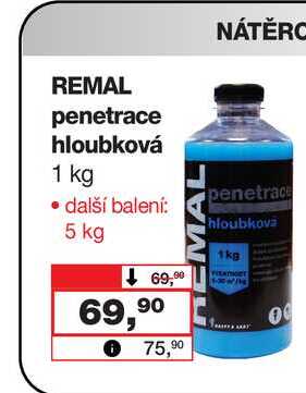 REMAL penetrace hloubková 1 kg Barvy a laky drogerie 