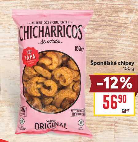 Španělské chipsy 100 g