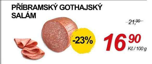 PŘÍBRAMSKÝ GOTHAJSKÝ SALÁM, 100 g