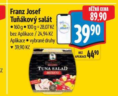 Franz Josef Tuňákový salát 160 g 
