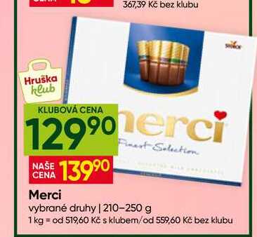 Merci Finest Selection vybrané druhy 210-250 g
