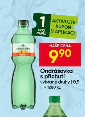 Ondrášovka ochucená minerální voda 0,5l, vybrané druhy 0.5l