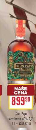 Don Papa Masskarra 40% 0,7l