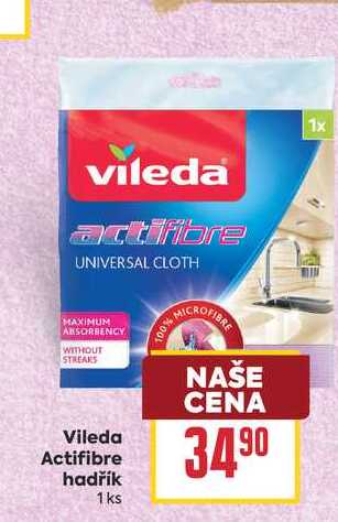Vileda Actifibre hadřík 1ks BILLA