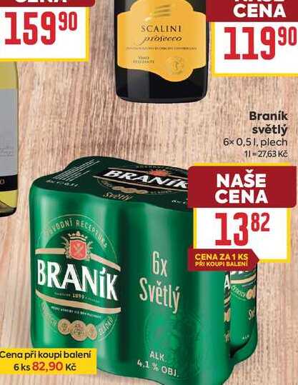 Braník světlý 6x 0,51, plech