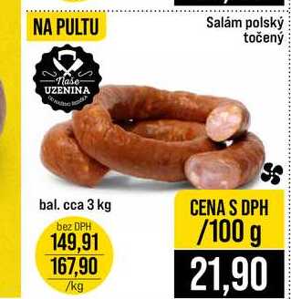 Salám polský točený 100g
