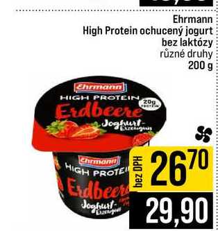 Ehrmann High Protein ochucený jogurt bez laktózy různé druhy 200 g 