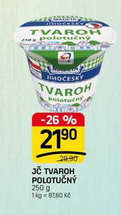JČ TVAROH POLOTUČNÝ 250 g
