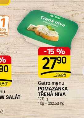 POMAZÁNKA TŘENÁ NIVA 120 g