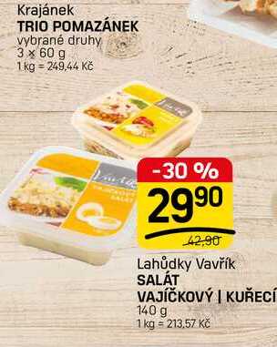 SALÁT VAJÍČKOVÝ | KUŘECÍ 140 g