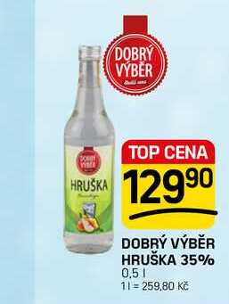 DOBRÝ VÝBĚR HRUŠKA 35% 0,5l