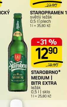 STAROBRNO* MEDIUM | BITR EXTRA ležák 0,5l
