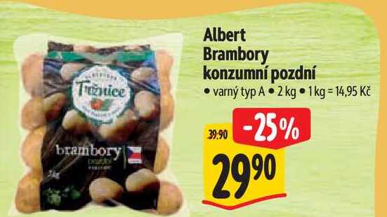 Albert Brambory konzumní pozdní varný typ A 2kg