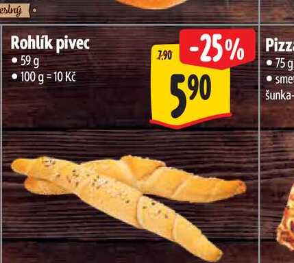   Rohlík pivec 59 g   