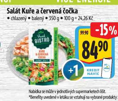 Salát Kuře a červená čočka 350 g