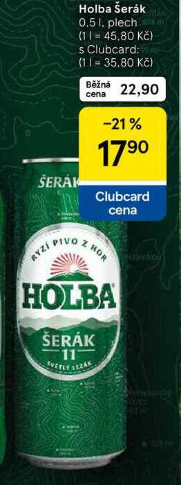 Holba Šerák, 0.5 l, plech