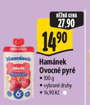 Hamánek Ovocné pyré 100 g