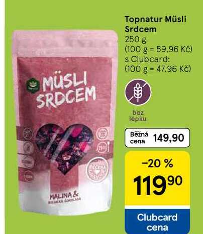 Topnatur Müsli Srdcem, 250 g