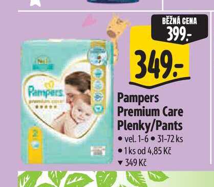 Pampers Premium Care Plenky/Pants vel. 1-6 - 31-72 ks Albert