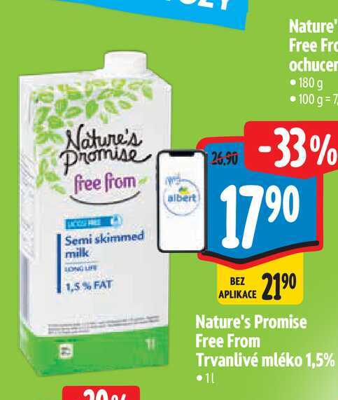 Nature's Promise Free From Trvanlivé mléko 1 l