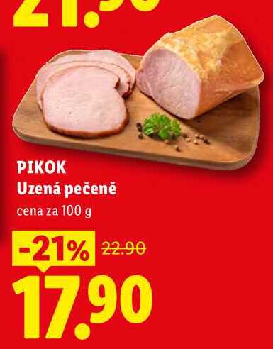 PIKOK Uzená pečeně, cena za 100 g