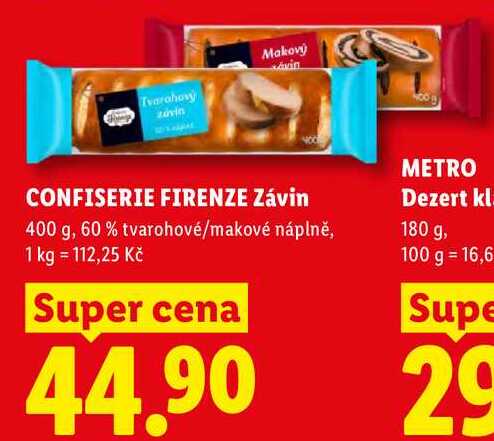 CONFISERIE FIRENZE Závin, 400 g