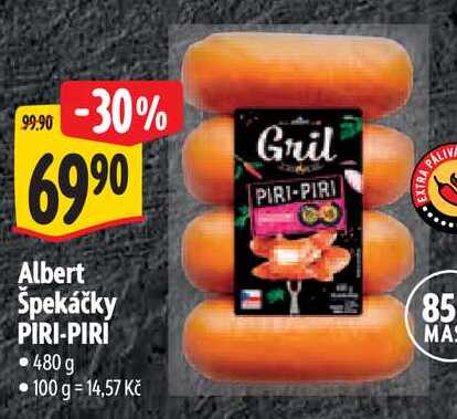 Albert Špekáčky PIRI-PIRI, 480 g