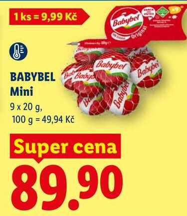 BABYBEL Mini, 9 x 20 g