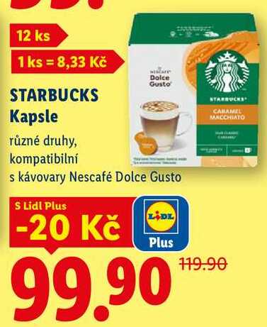 STARBUCKS Kapsle, různé druhy