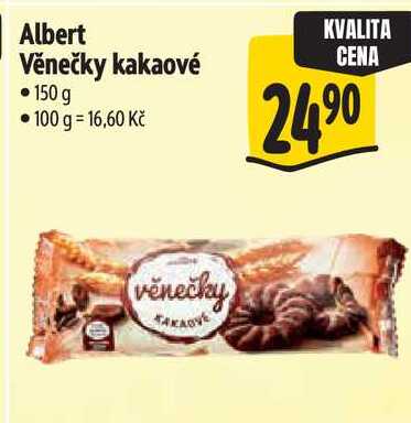 Albert Věnečky kakaové, 150 g