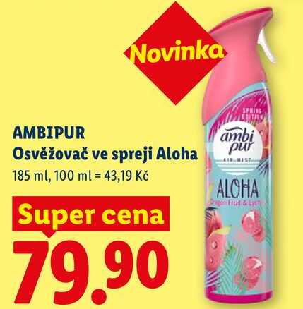 AMBIPUR Osvěžovač ve spreji Aloha, 185 ml