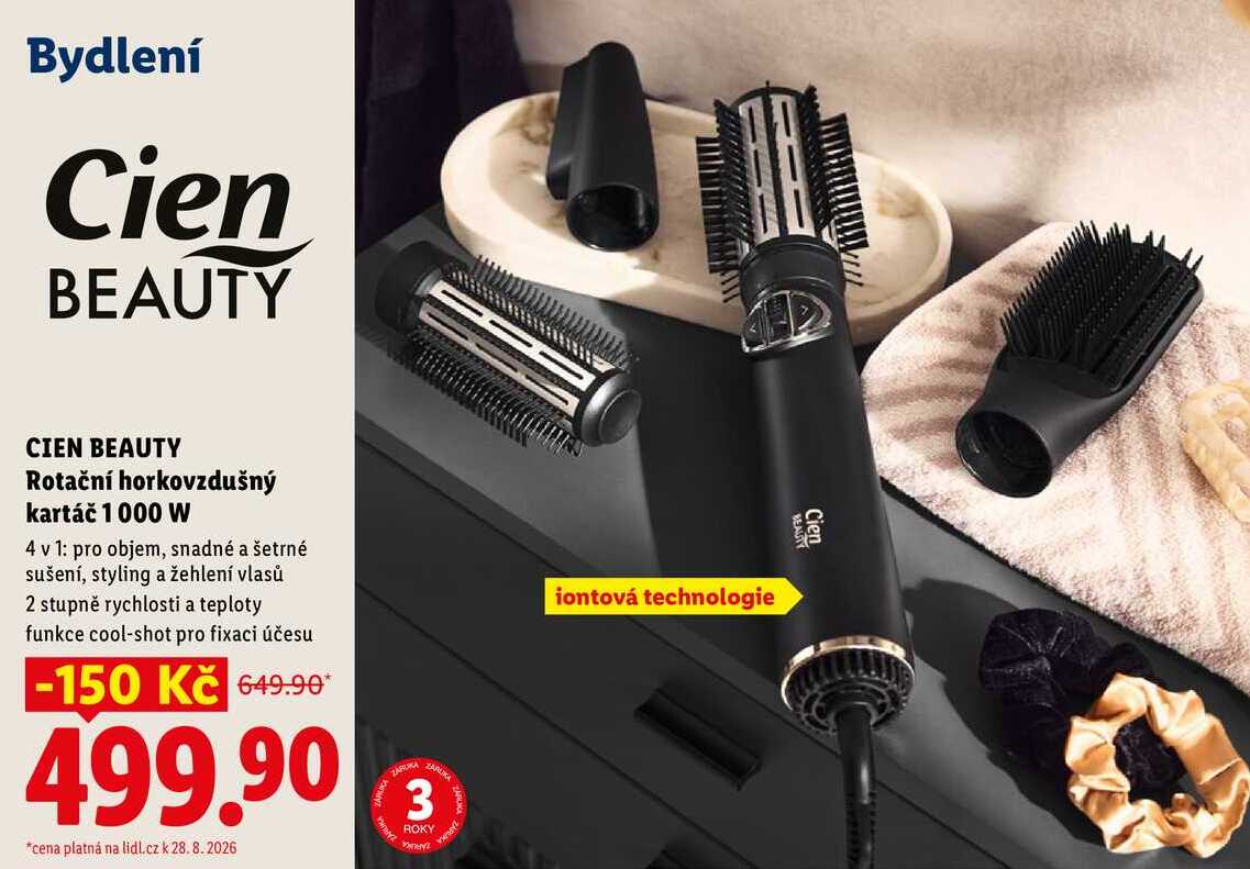 CIEN BEAUTY Rotační horkovzdušný kartáč 1 000 W