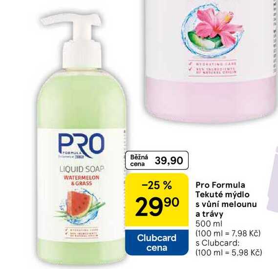 Pro Formula Tekuté mýdlo s vůní melounu a trávy, 500 ml