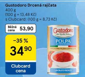 Gustodoro Drcená rajčata, 400 g 