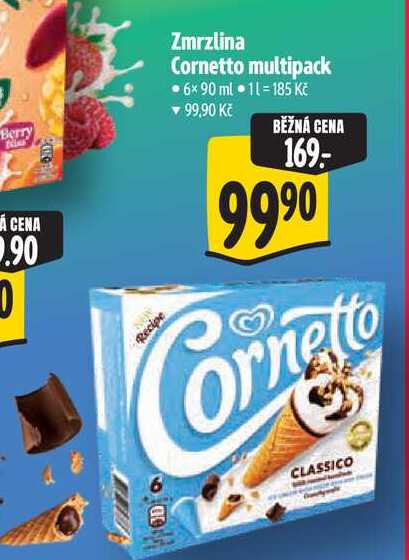   Zmrzlina Cornetto multipack 6x 90 ml  