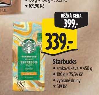 Starbucks zrnková káva 450 g