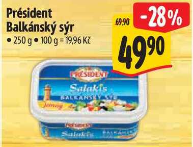 Président Balkánský sýr, 250 g