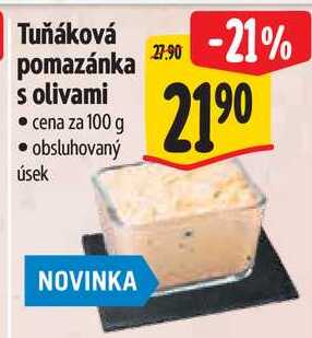 Tuňáková pomazánka s olivami, cena za 100 g