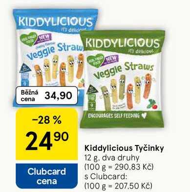 Kiddylicious Tyčinky, 12 g