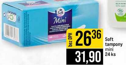 Soft tampony mini 24 ks 