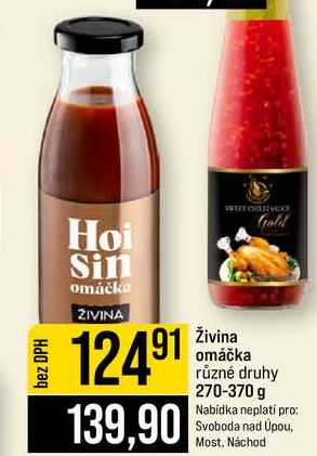 Živina omáčka různé druhy 270-370 g