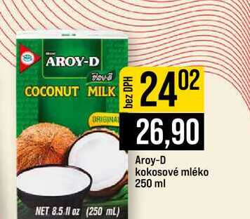 Aroy-D kokosové mléko 250 ml