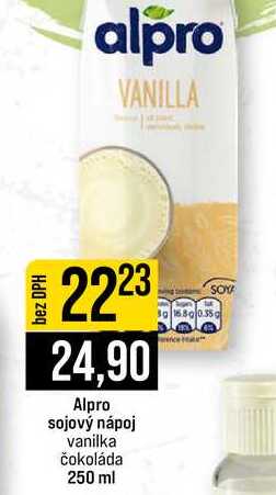 Alpro sojový nápoj vanilka čokoláda 250 ml