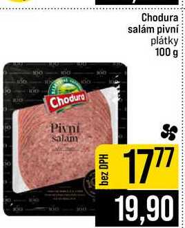 Chodura salám pivní plátky 100 g