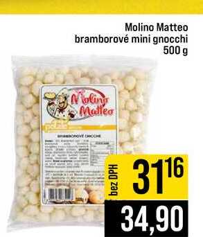Molino Matteo bramborové mini gnocchi 500 g