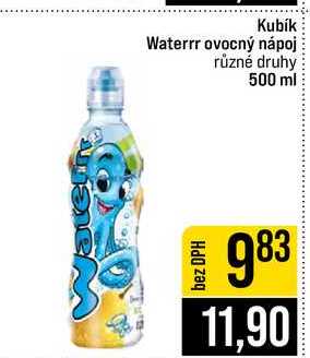 Kubík Waterrr ovocný nápoj různé druhy 500 ml
